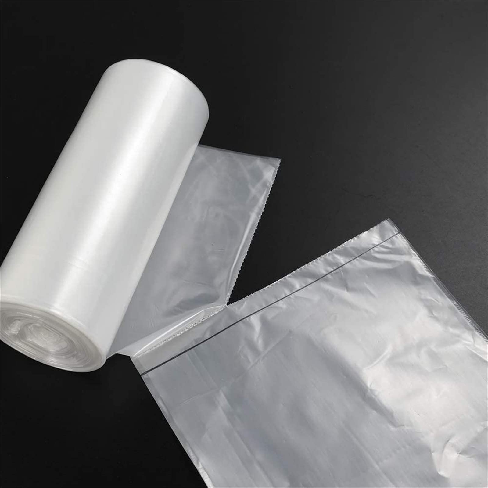 Sacchetti della spazzatura trasparenti da 33 galloni, confezione da 100, 33 'x 39' - 1,5 ml (equivalente), serie CSR, sacchetti per rifiuti industriali resistenti per riciclaggio, appaltatori