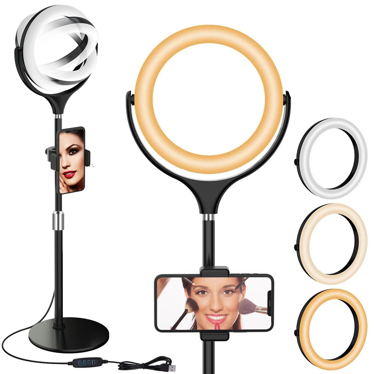 Yarrashop 8in Desk Ring Light