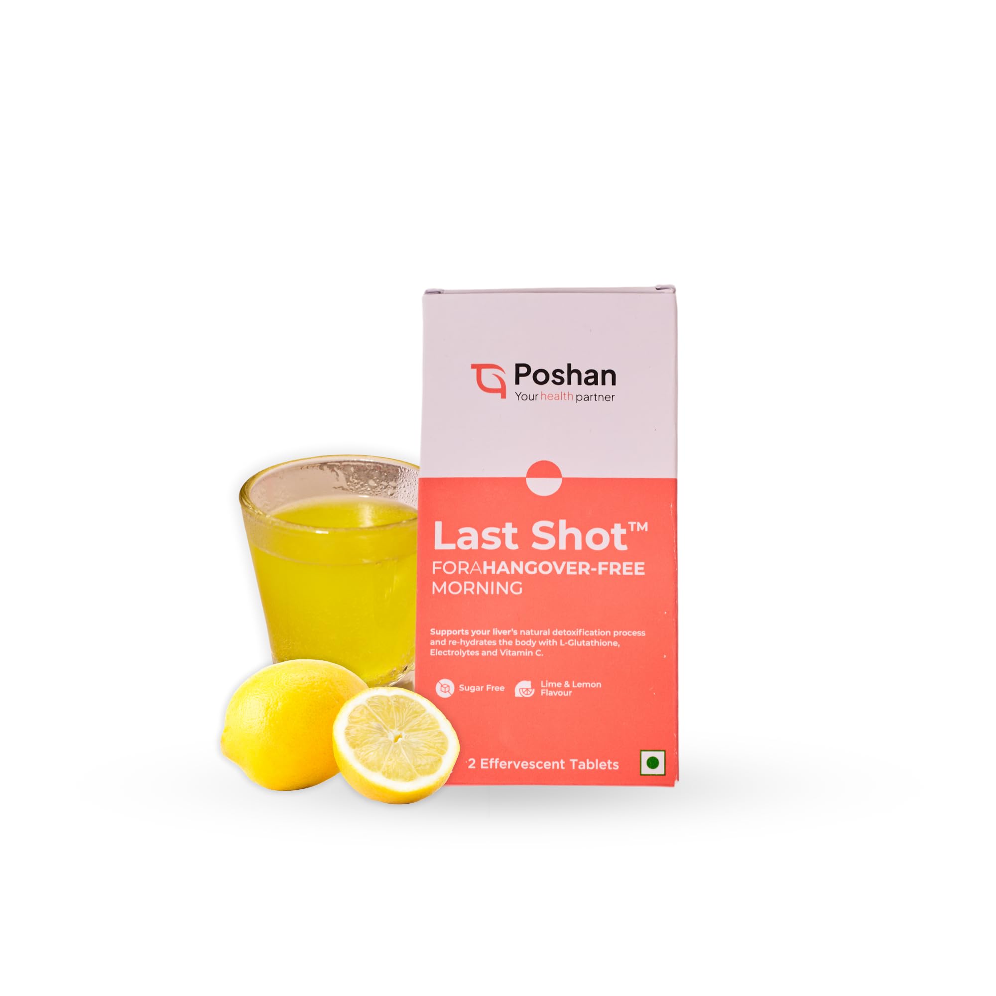 l glutathione hangover Poshan Last Shot – Hangover Relief | Rehydrates & Speeds up Recovery |  Detoxifies Liver, Flushes out Toxins, Relieves Headaches & Nausea