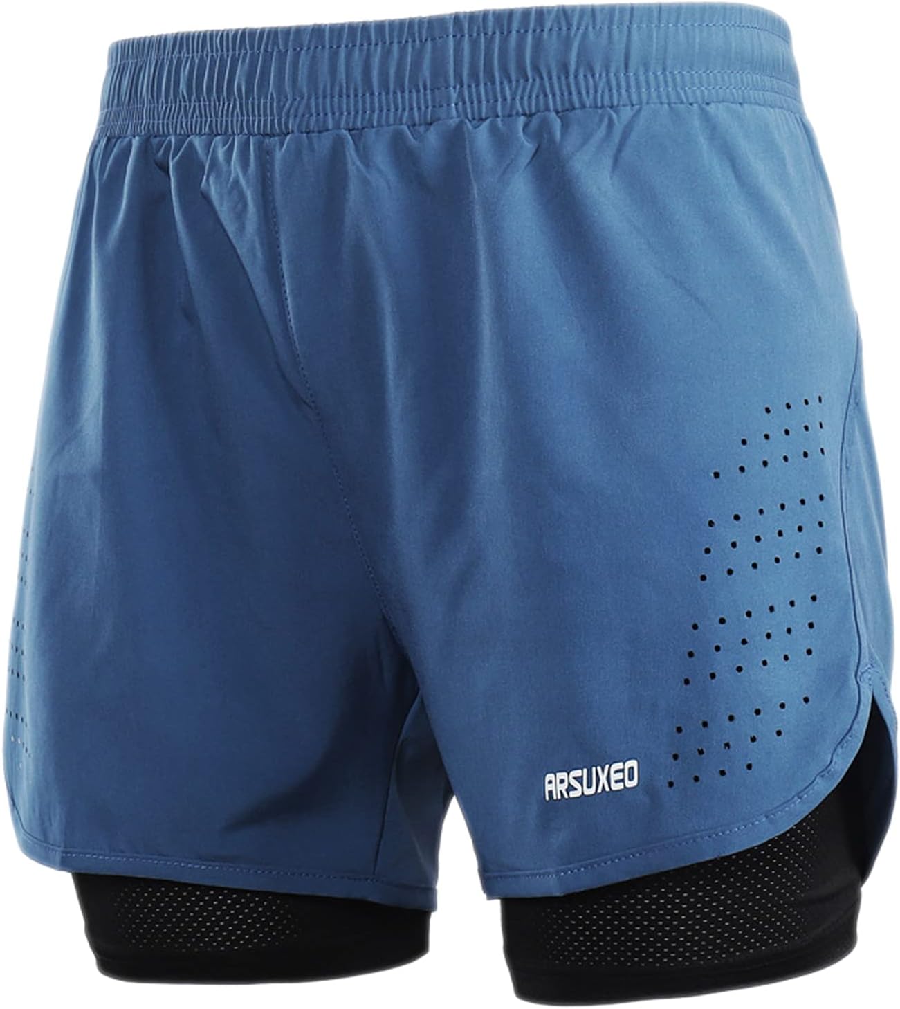 Men's Active Training Running Shorts 2 in 1