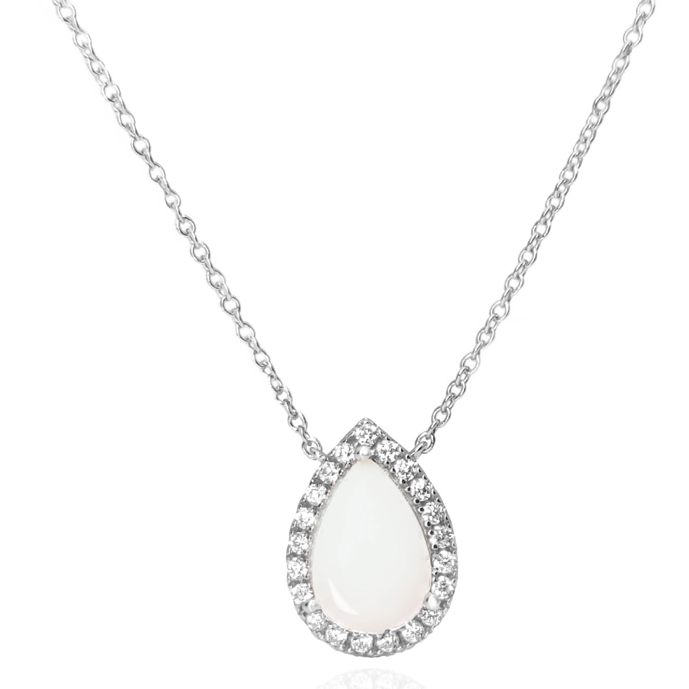 Love Catcher DIY Breast Milk Jewelry Making KIT, Sterling Silver Halo Teardrop Breastmilk Necklace/Ring KIT, Handmade Gift, Mother's Day/Christmas/Birthday Gift for Her (Necklace (Silver), NOT Ring)