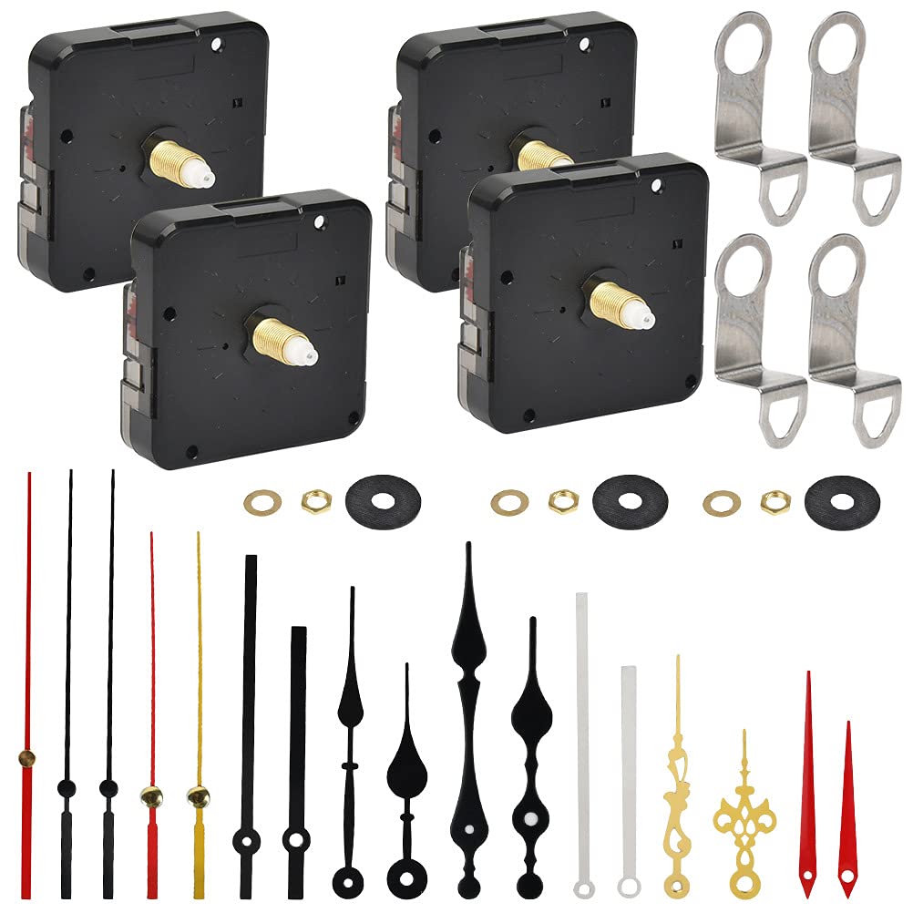 Buy BUYGOO 4 Pieces DIY Quartz Wall Clock Movement Mechanism Battery