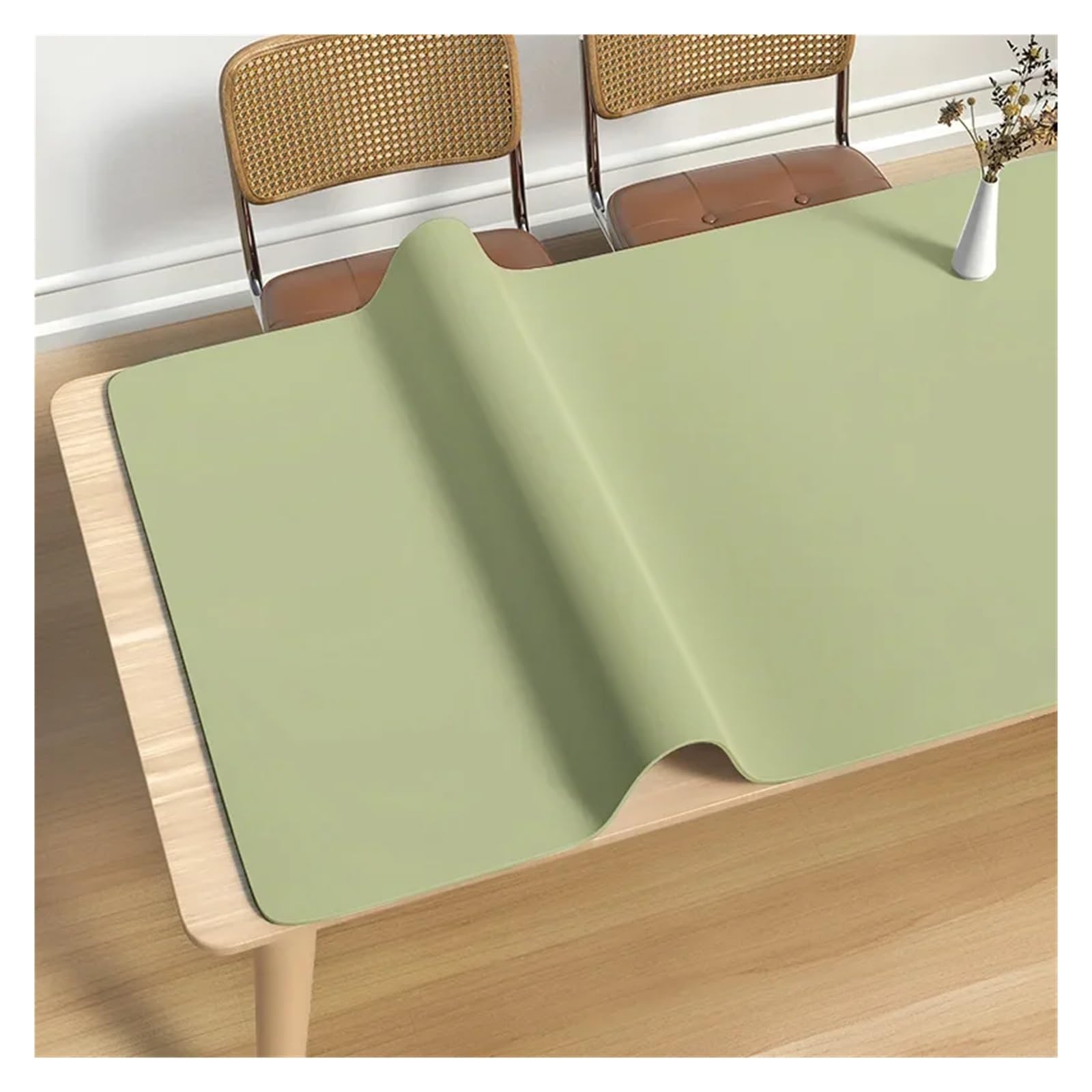 Tappetino da scrivania in pelle, grande tovaglia impermeabile double face, copertura da tavolo facile da pulire for casa e armadietto(Color 2,50x120cm)