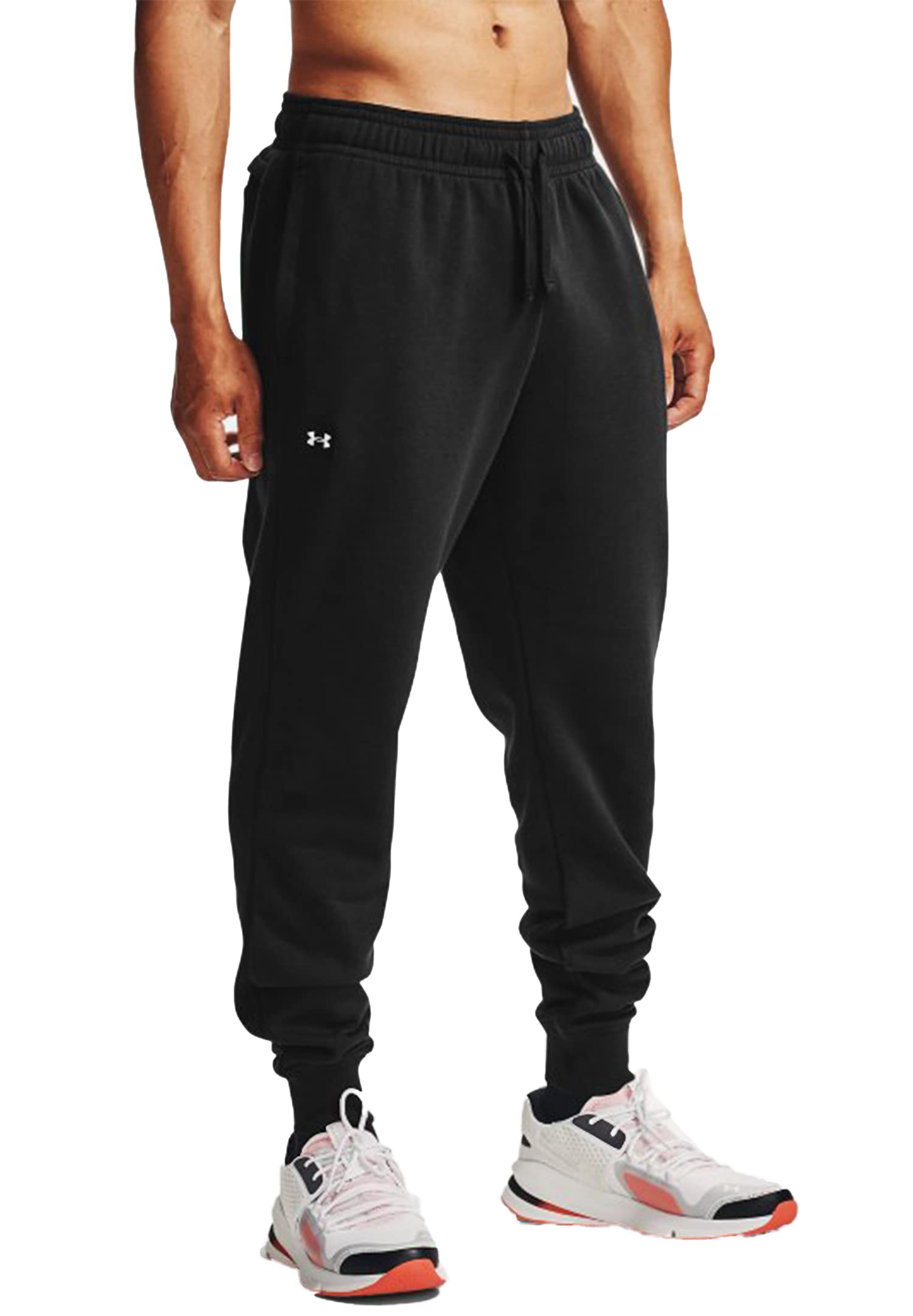 Under Armour Herren Jogginghose Sporthose Trainingshose Rival Fleece Jogger, Farbe:Schwarz, Größe:XXL, Artikel:-001 Black