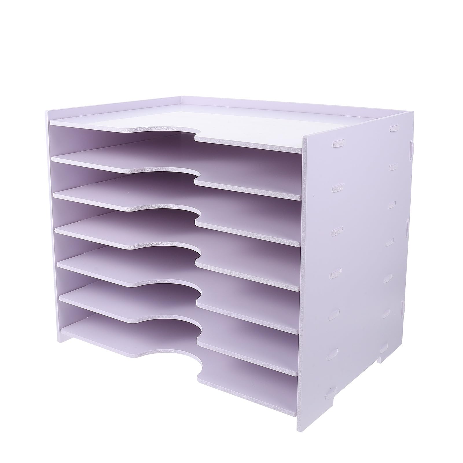 Rangement pratique pour bureau et étude boîte à dossiers blanche multicouche