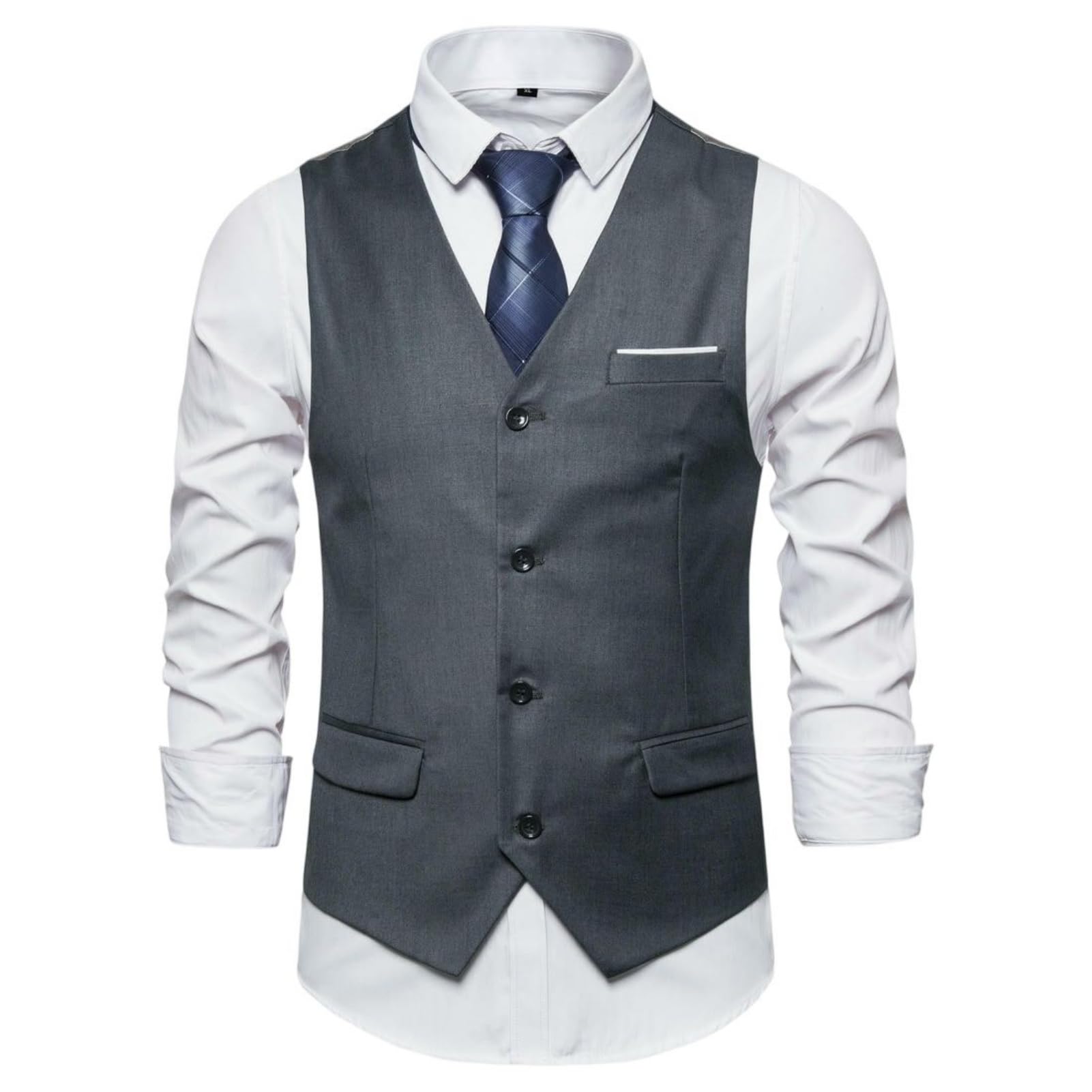 Chaleco vintage para hombre con solapa para transformar un look aburrido 7