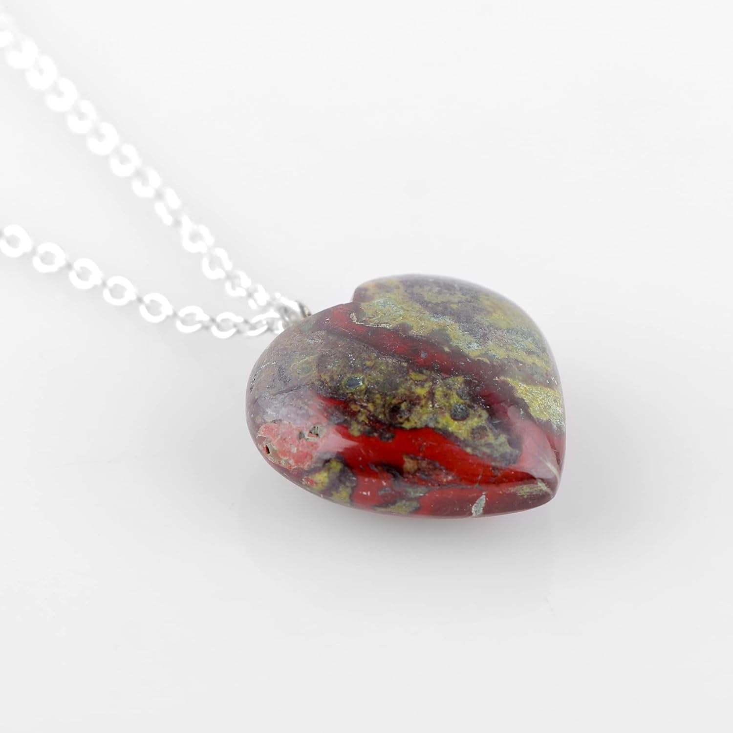 Heart Necklace for Men & Women | Natural Gemstone Pendant, Chain 16+2 Inch Adjustable | Healing Crystal Jewelry 15–25 Carat - Image 3