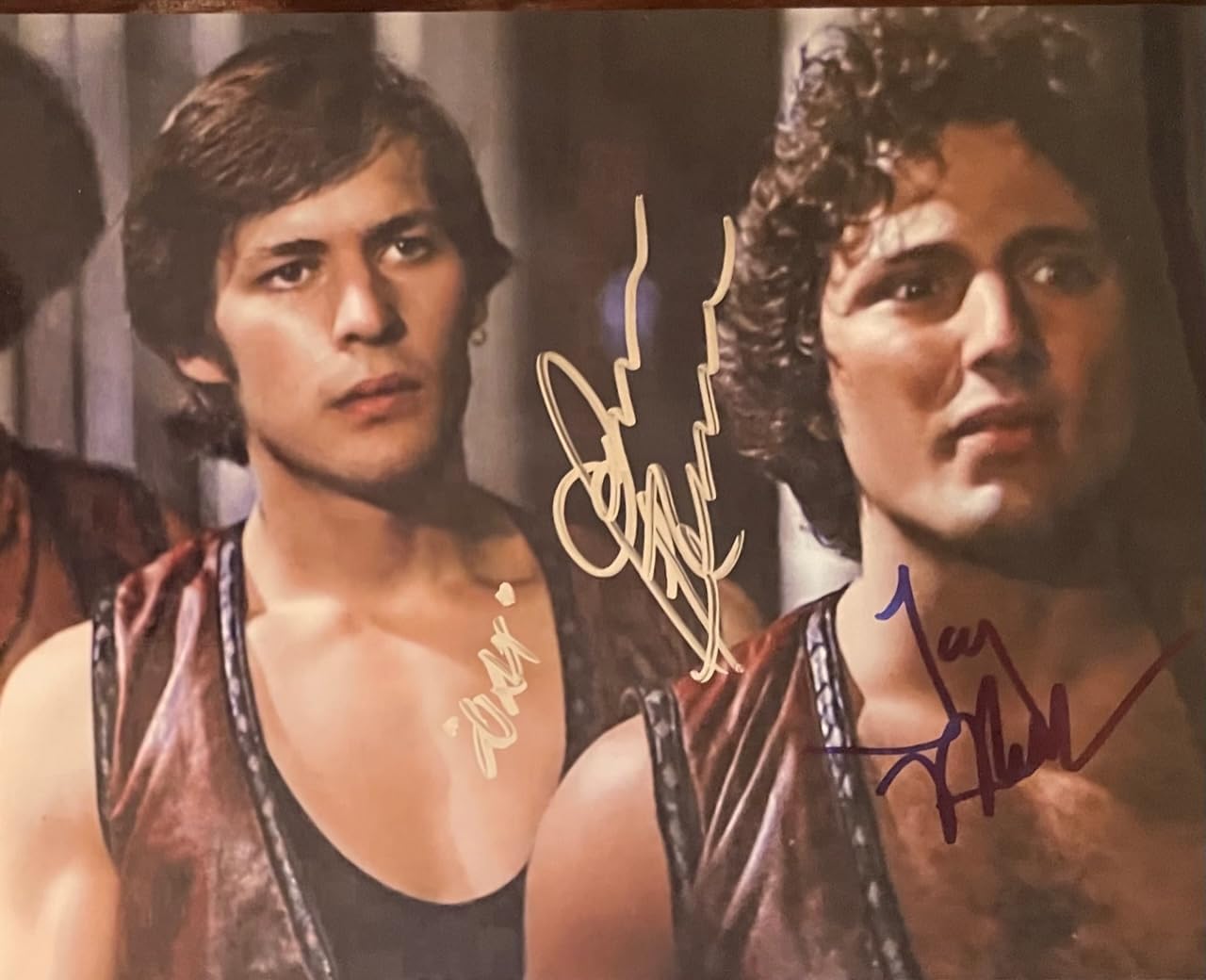 THE WARRIORS Terry Michos & James Remar Original Signed 8X10 Photo