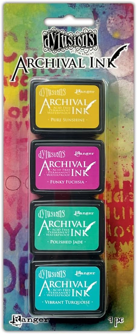 Dylusions Dyan Reaveley Mini Archival Kits-Kit #3, Klein