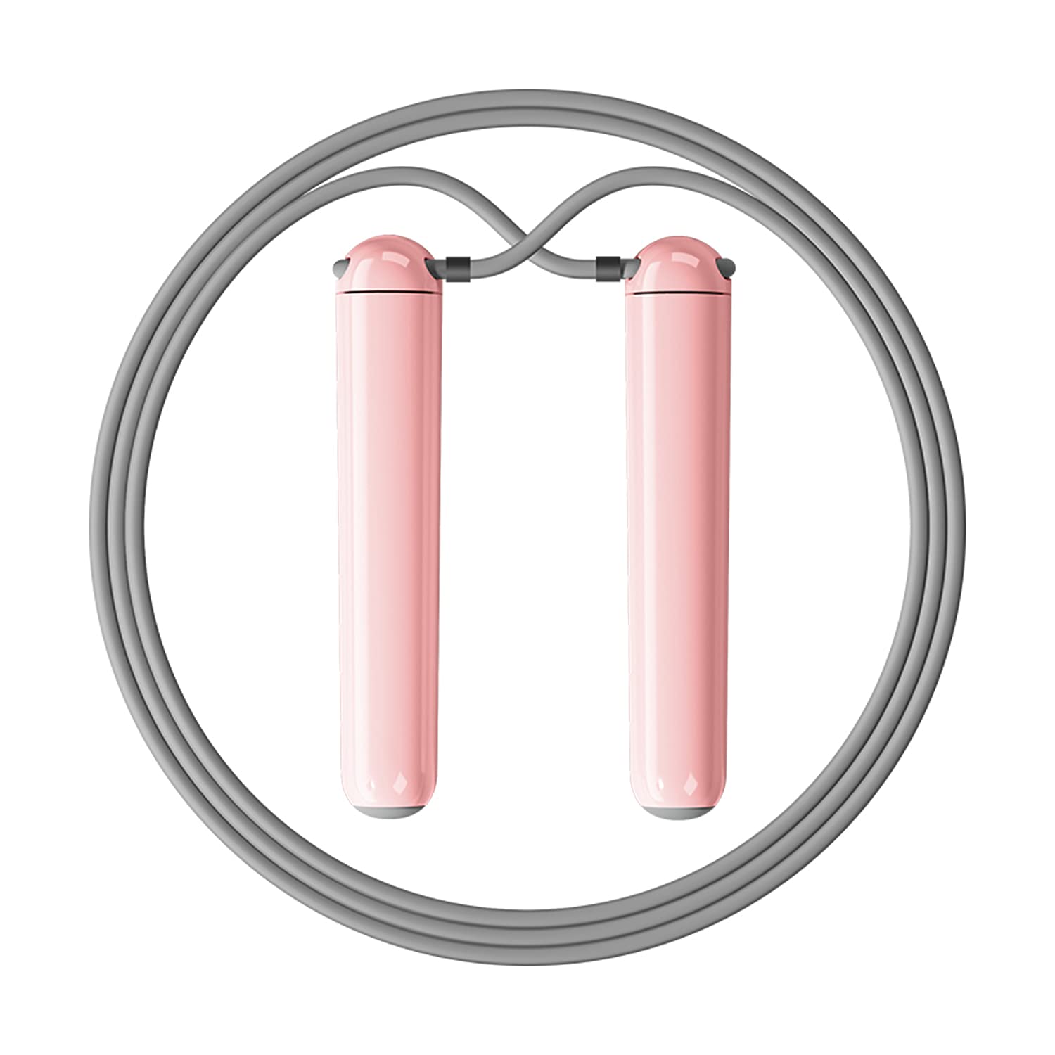 RHYTHM FUN Skipping Rope for Woman Exrecise Man Weighted Rapid Ball Bearings Jump Rope for Fitness Adjustable Cordless Jumping Rope with Tangle-Free for Full Body Workout，Boxing, Crossfit，Cardio, Gym