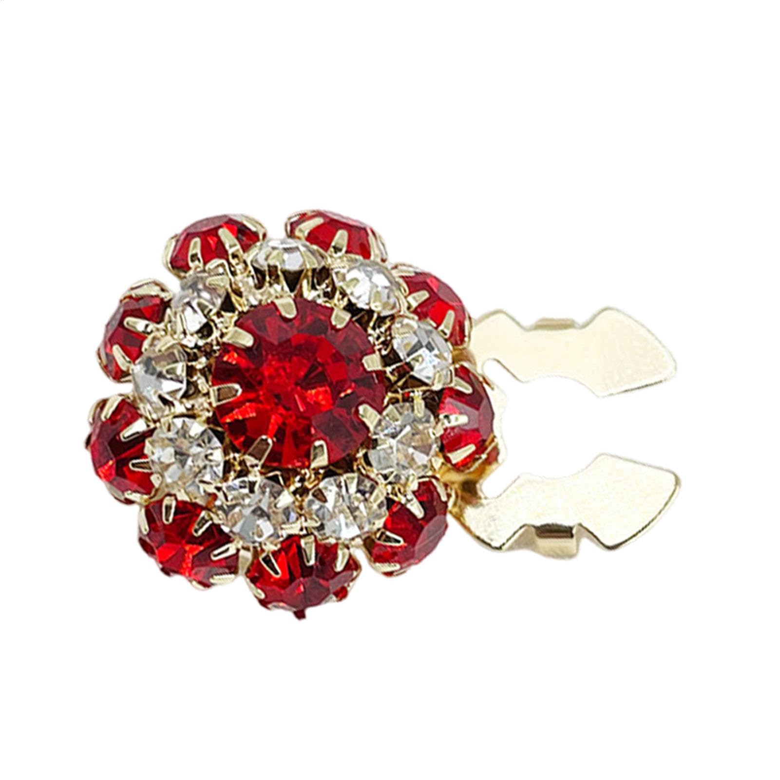 Boutons en strass amovibles sans couture lot de 5 fleurs pour customiser