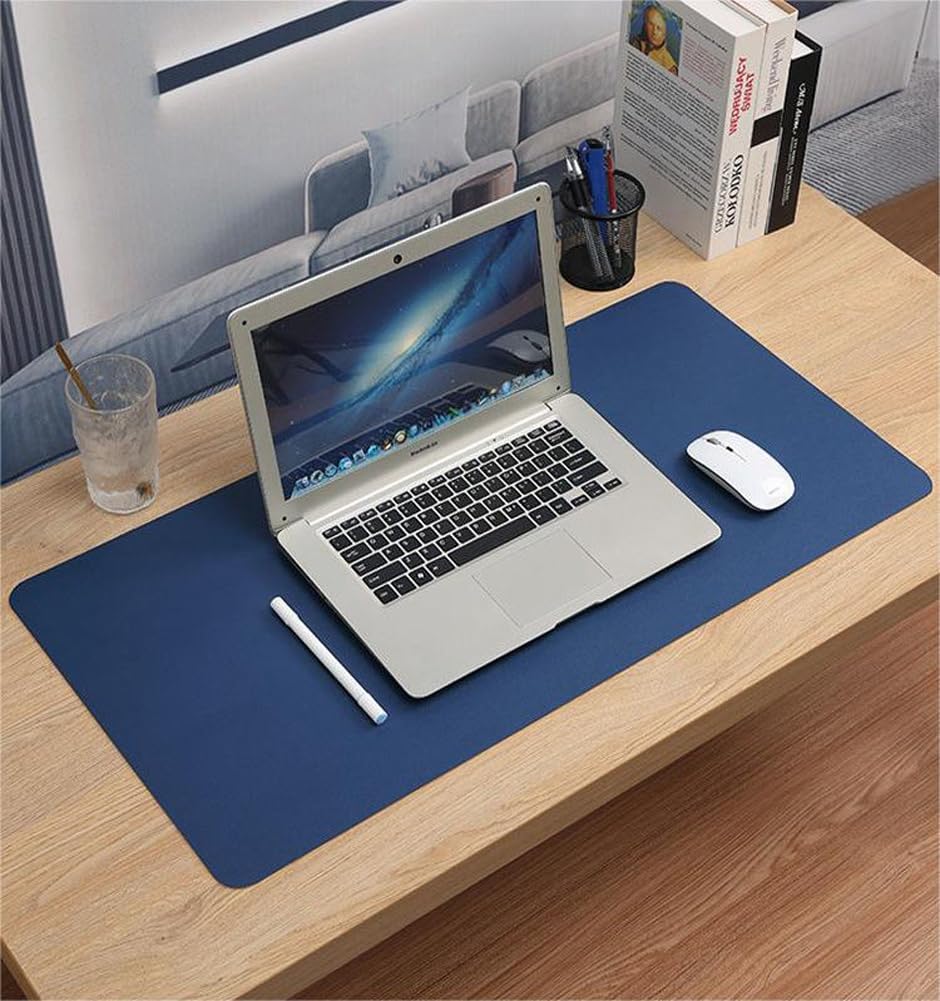 Schreibtischunterlage aus PU-Leder, rutschfeste Schreibtischunterlage für Büro und Zuhause, wasserdicht, Laptop-Schreibunterlage, hitzebeständig, Tastatur, Mauspad, Schreibunterlage (Rosa, 120 x 60