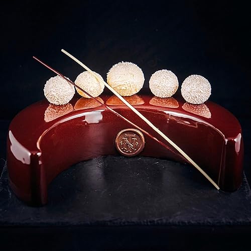 Miniatura 7 de EchoDone Molde de silicona con forma de luna creciente para tartas, sonata a la luz de la luna, mousse para pasteles, pan, pizza, horno, utensilios