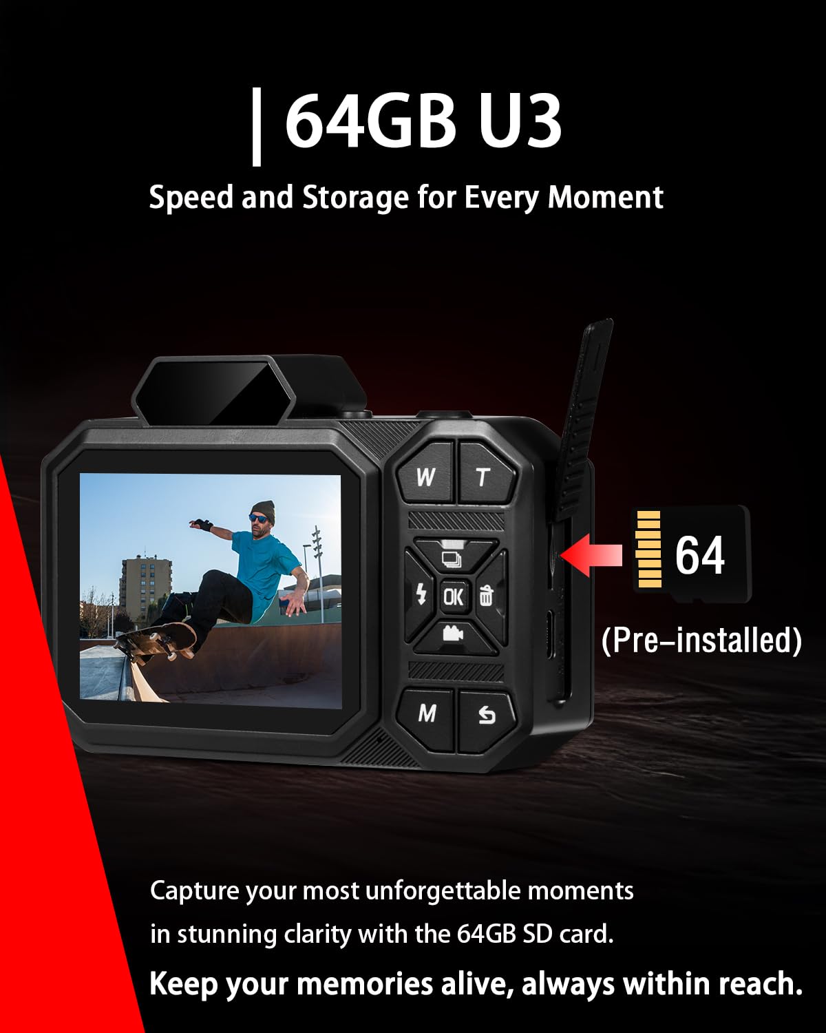Macchina Fotografica Digitale, Bextgoo Fotocamera 4K per Vlog con Scheda da 64GB, Fotocamera con Autofocus da 48MP, Zoom 12X, Flash e Anti-Shake, Fotocamera Digitale Compatta per Adulti e Adolescenti