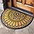 Mibao Half Round Door Mat, Non-Slip Welcome Entrance Way Mat, Durable Rubber Mats, Low-Profile Heavy Duty Doormat, Circle Mats for Garage, Patio, High Traffic Areas, 18" x 30", Yellow