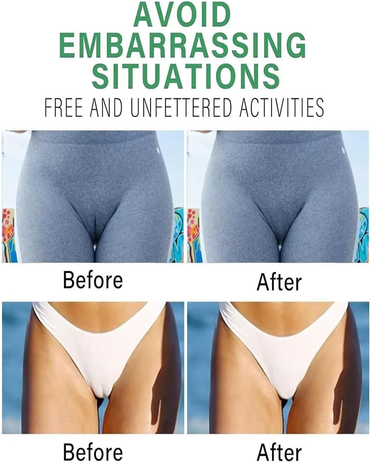 3PCS Camel Toe Concealer for Women, Light Skin, Dark Skin, and Clear Options, Seamless Coverage for Leggings, Swimwear, and Activewear, Reusable and Comfortable Design for Everyday and Gym Use - Image 3 thumbnail