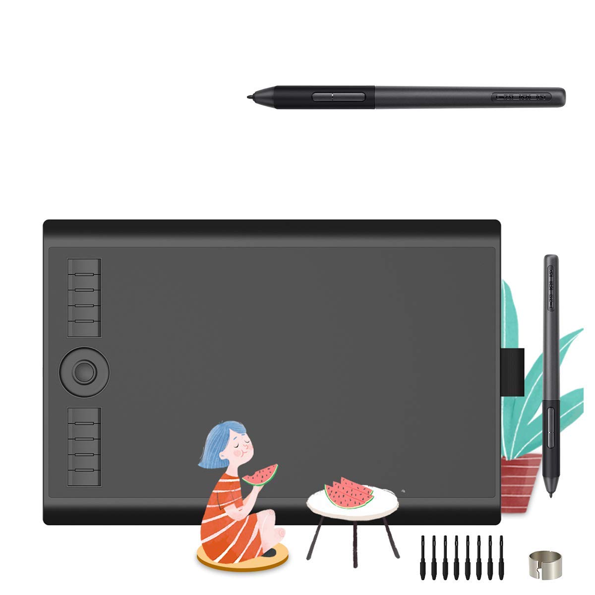 GAOMON M10K PRO Pen Tablet & AP32 Pen- 10'' Tilt-Support Graphics Drawing Tablet for Digital Drawing