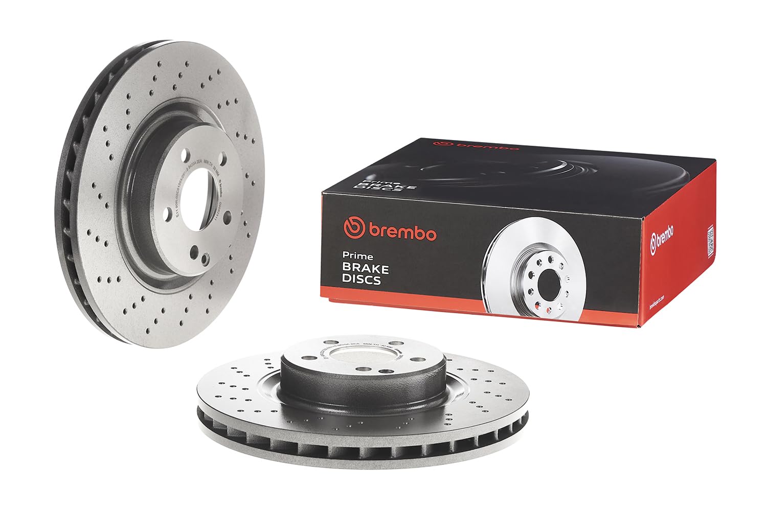Amazon.com: Brembo 09.9825.11 UV Coated vented drilled Front Brake