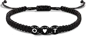 Initial Bracelets for Women Men's Bracelets Gifts for Girlfriend Boyfriend Letter Bracelets I Love You Gifts for Her Him Best Friend Birthday Gift Christmas Jewelry