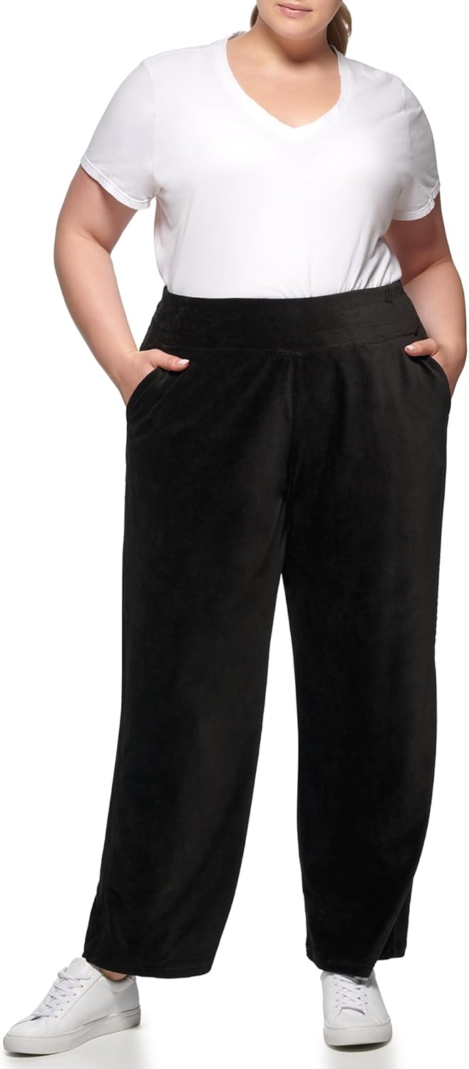 Calvin Klein Performance Womens Wide Leg Slant Pocket PantYoga Pants