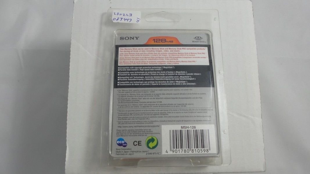 SONY Carte Memory Stick (MS) MagicGate Carte Mémoire Flash 128 Mo
