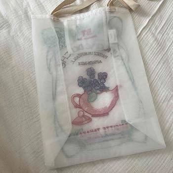 ブリジット タナカ　ミャクミャク　オーガンジーバッグ　刺繍　BRIGITTETA Amazon.co.jp: Brigitte Tanaka 刺繍 オーガンジー トートバッグ
