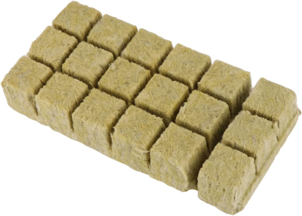 Milisten18 Pcs Hydroponic Wool Block Gardening Tool Hydroponic Wool Cubes Soilless Starter Greenhouse Starter Seedling Hydroponic Starter Hydroponic Starter Cubes Hydroponic Grow Cubes