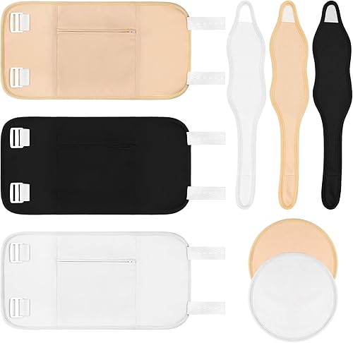 Juego de 6 piezas de aceite de ricino orgánico reutilizable con 1 par de almohadillas para el pecho de aceite de ricino, juego de envolturas de