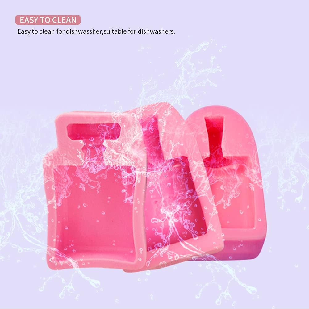 Perfume Bottle Silicone Cake Molds Handmade Soap Aromatherapy Plaster Mold Fondant Chocolate Biscuit Sugar Craft Ice Mould DIY Cake Decorating Supplies Bakeware Baking Tools