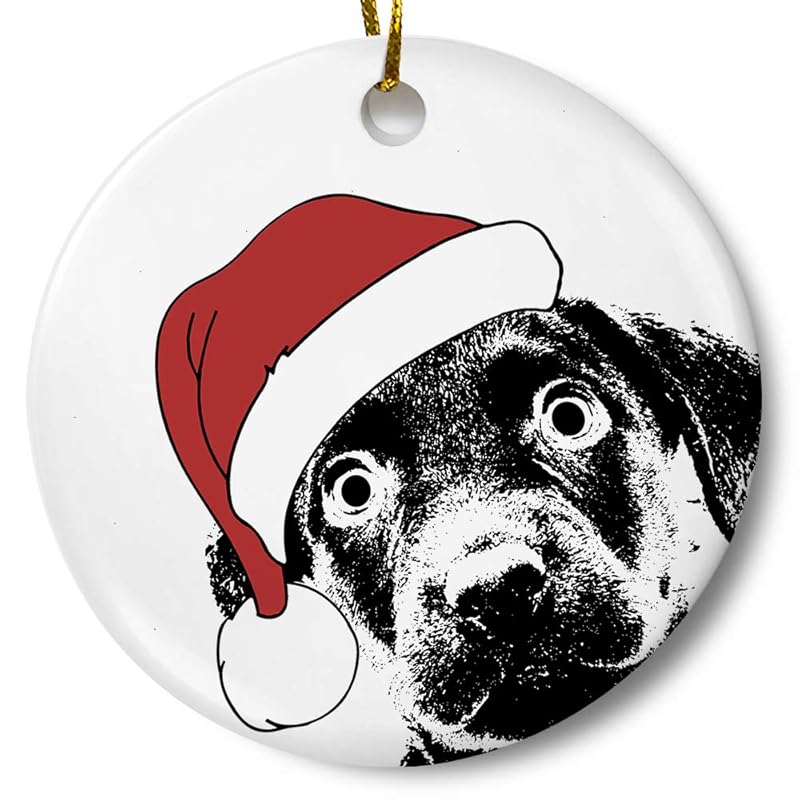 Dog Puppy Christmas Holiday Ornament, Dog Lover Gift, 3