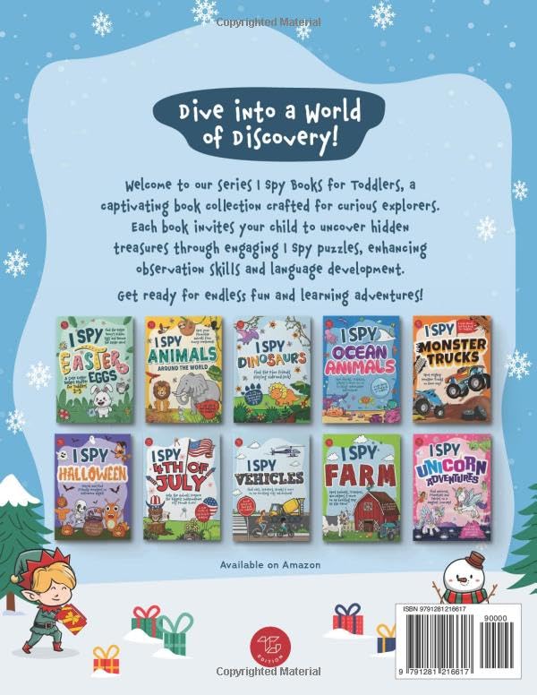 I Spy 2-in-1 Christmas Bundle: Find Santa's Missing Gifts and Spot the Hidden Elves! A Big I Spy Christmas Book for Kids Ages 2-5 (I Spy Books for Toddlers) - Image 2
