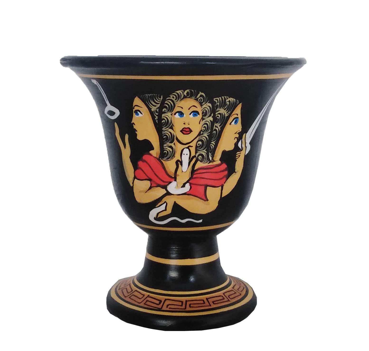 Estia Creations Taza de feria pitagórica pintada a mano con la diosa griega de Hécate, hechicería mágica
