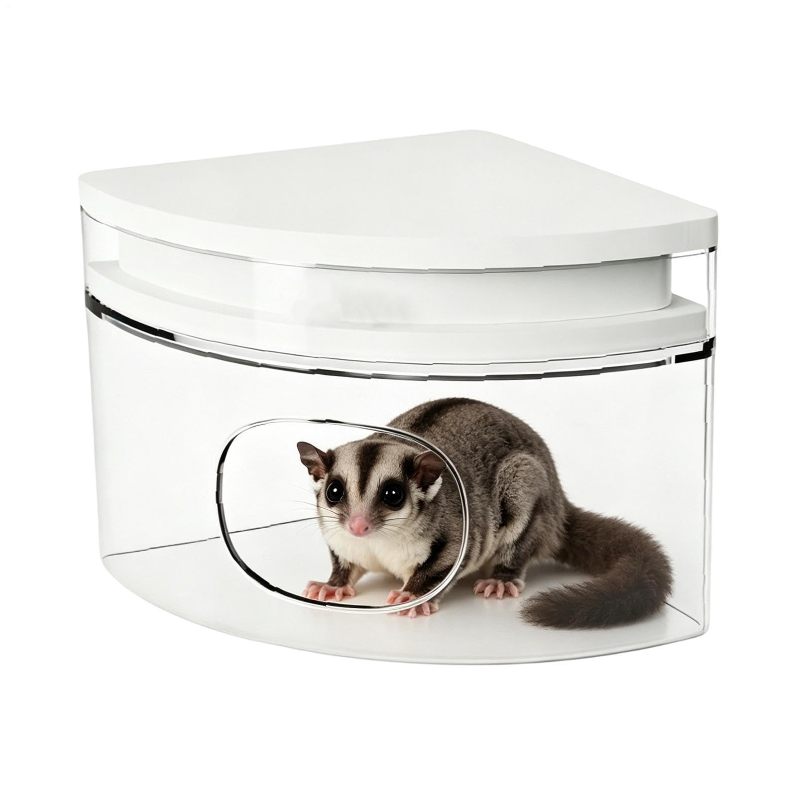 Casetta Criceti Rifugio Rimovibile per il Relax dei Piccoli Animali | Rifugio Criceti Topi Lemming Furetti Scoiattoli Conigli Nani Gerbilli Cincillà Criceto Orsetto Seta Dorato