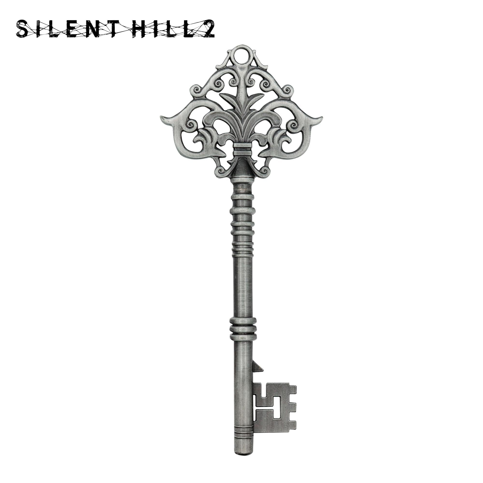 FaNaTtik SILENT HILL - Set di 2 chiavi in metallo da collezione in edizione limitata (lato legno, Brookhaven, Toluca), con licenza ufficiale, scatola numerata, memorabilia del gioco horror