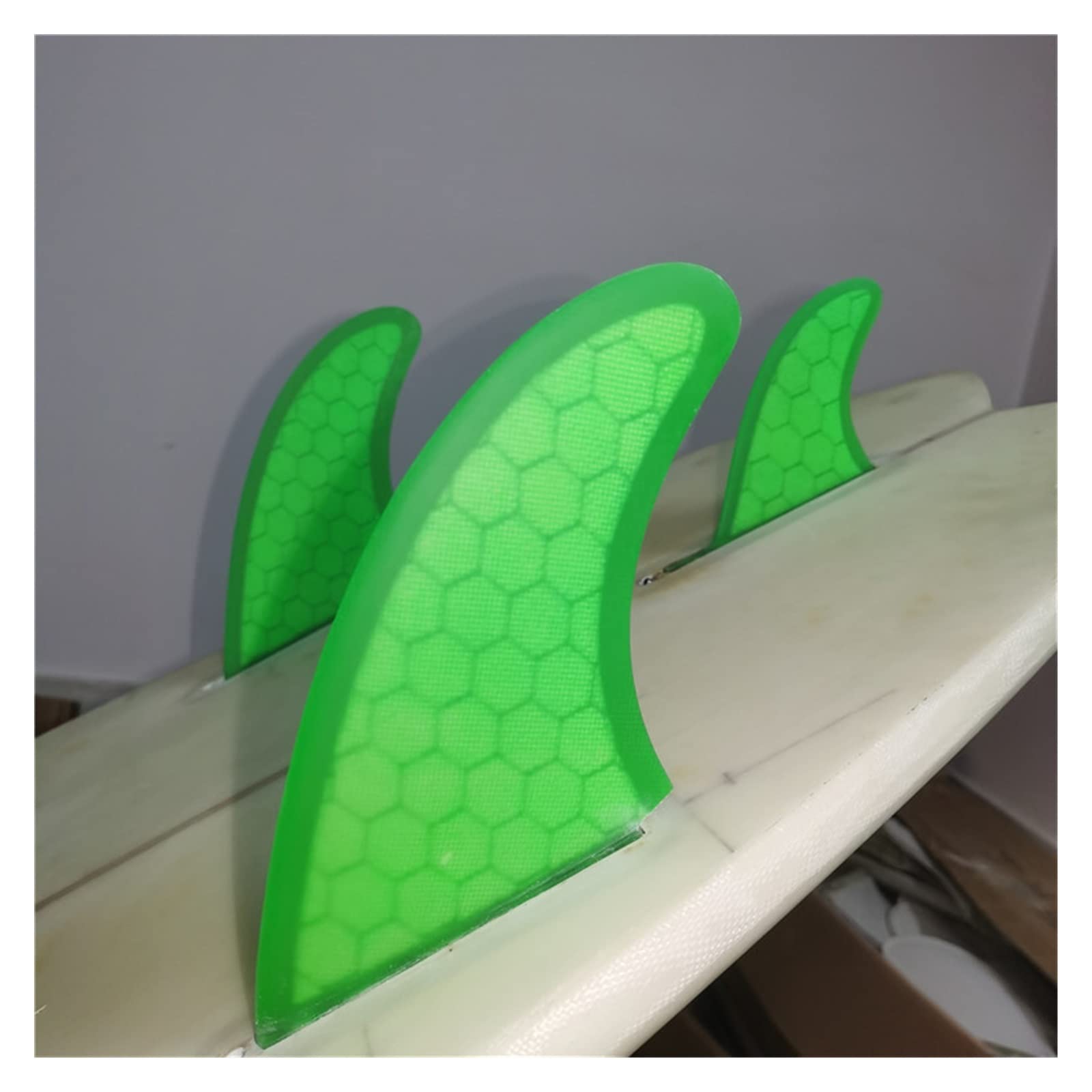 BiLong FUT MR-X Large Twin + Estabilizador Fibra de vidrio Rendimiento Core Tri Fin Aletas de tabla de surf 3pcs Set Aletas de surf,Potente empuje(Rot)