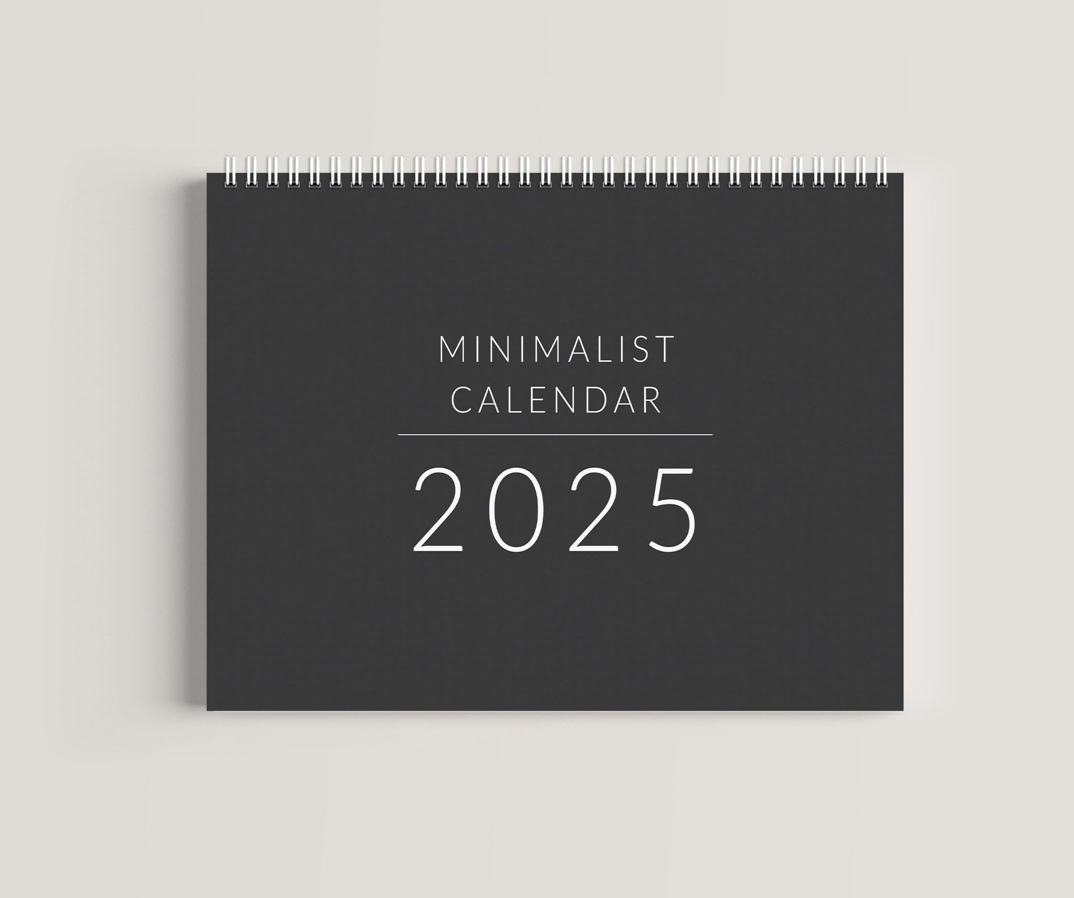 Minimalistischer Wandkalender 2025 Groß, Jahresübersicht Deutsch, A1