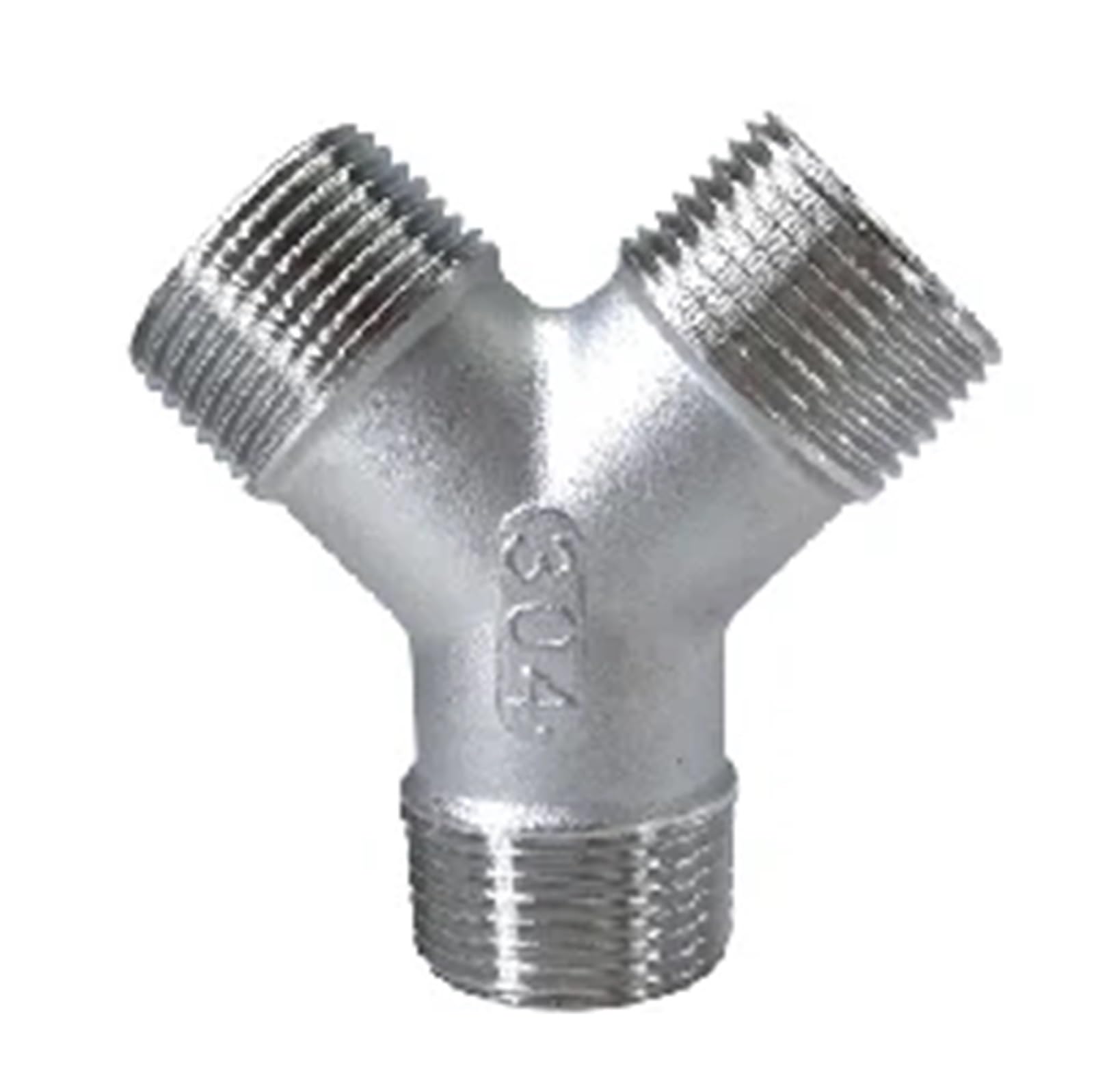 Raccord Y 3 voies 2 pouces BSPT en acier inox 304 mâle