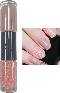 Shefave Quick Dry Nail Polish, 2 In 1 Nude Nail Polish Sets Pink Gel Nail Polish - Long Lasting Glossy Nail Gel Polish No Need Cure Nail Varnish Non Toxic Nail Polish - Nail Art DIY Manicure, 2 × 6ml