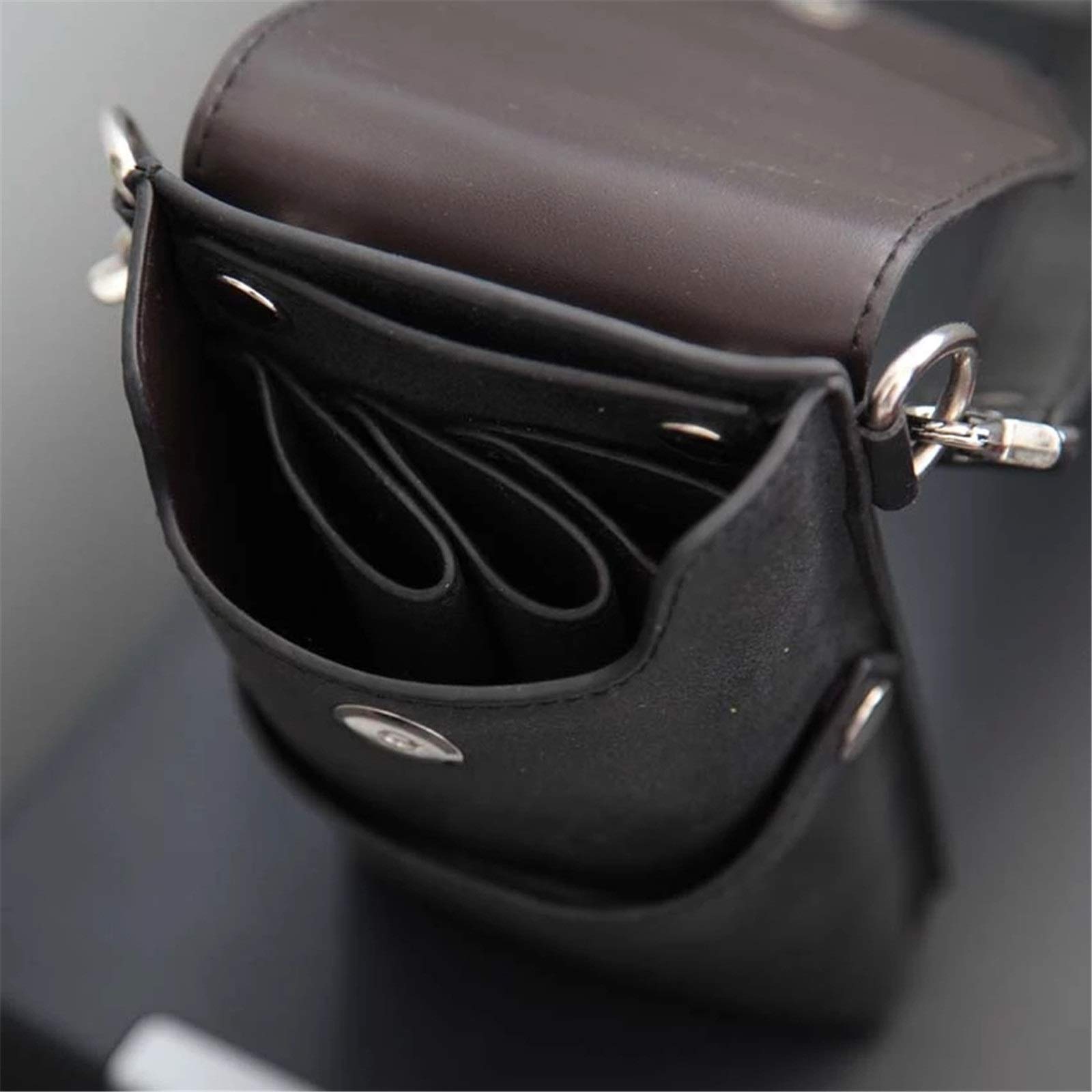 Friseurscherentasche Lederhaarschere Holster Friseur-Tasche Beutelhalter für den Salongebrauch