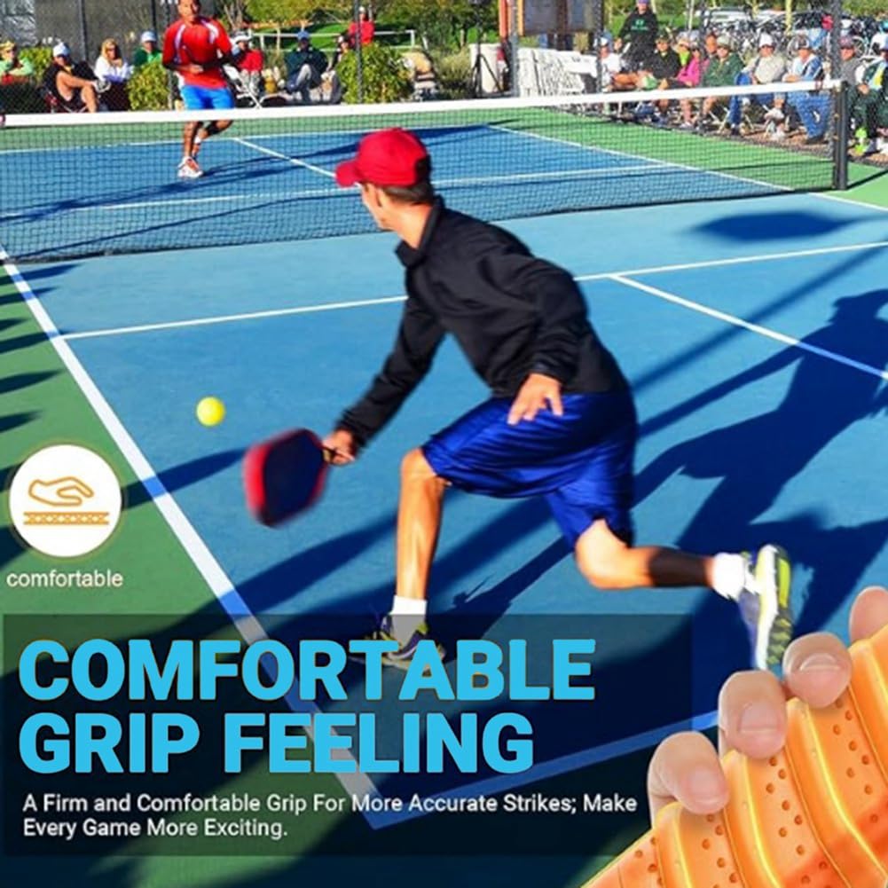 Lot de 2 grips pour raquette de pickleball avec surgrip surélevé pour pickleball
