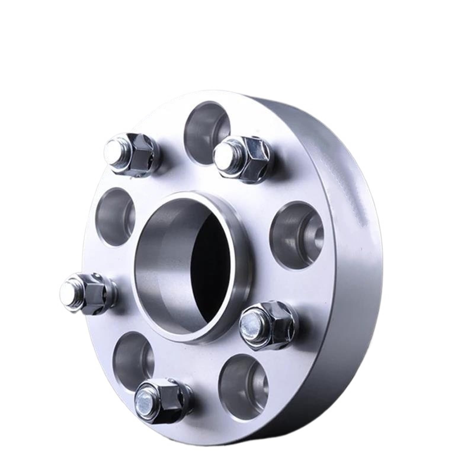 Entretoises de roue en aluminium forgé 5x114.3 alésage 67.1 avec boulons M12x1.5 finition silver