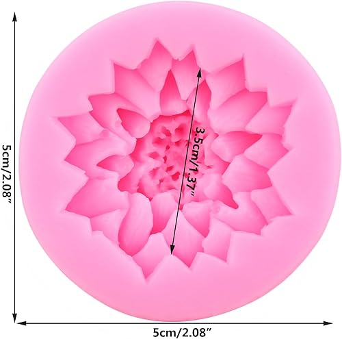 Miniatura 2 de Moldes de silicona de flores de crisantemo para fondant de flores de margarita para decoración de tartas, decoración de cupcakes, pasta de goma de