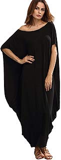 Verdusa Boho de la Mujer una Apagado Hombro Caftan Manga Harem Maxi Vestido