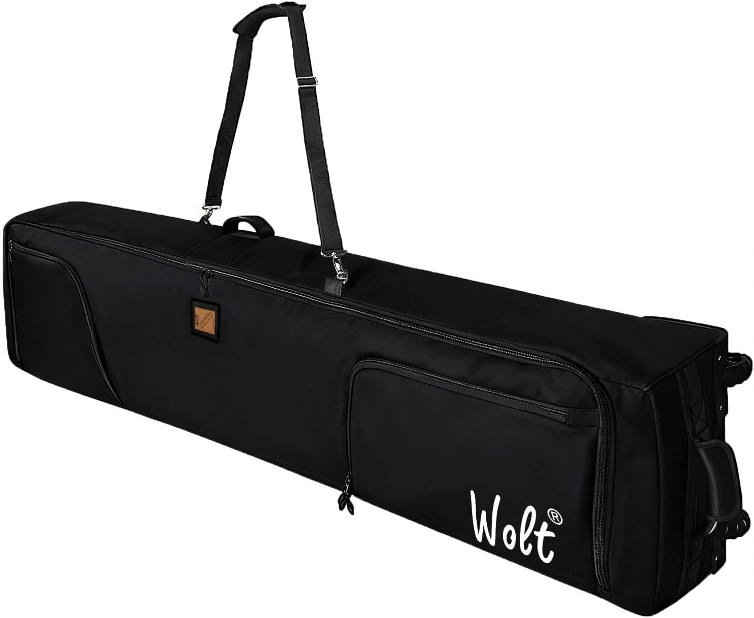 WOLT Rolling Ski Bag,Padded Snowboard Bag with Wheels for Air Travel, Fit to Double Pairs of Skis up to 175 or 190 cm - Image 2