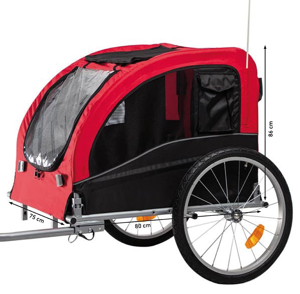 Nobby Remorque de vélo Senlima L 62397 75 x 86 x 80/145 cm, jusqu'à 35 kg