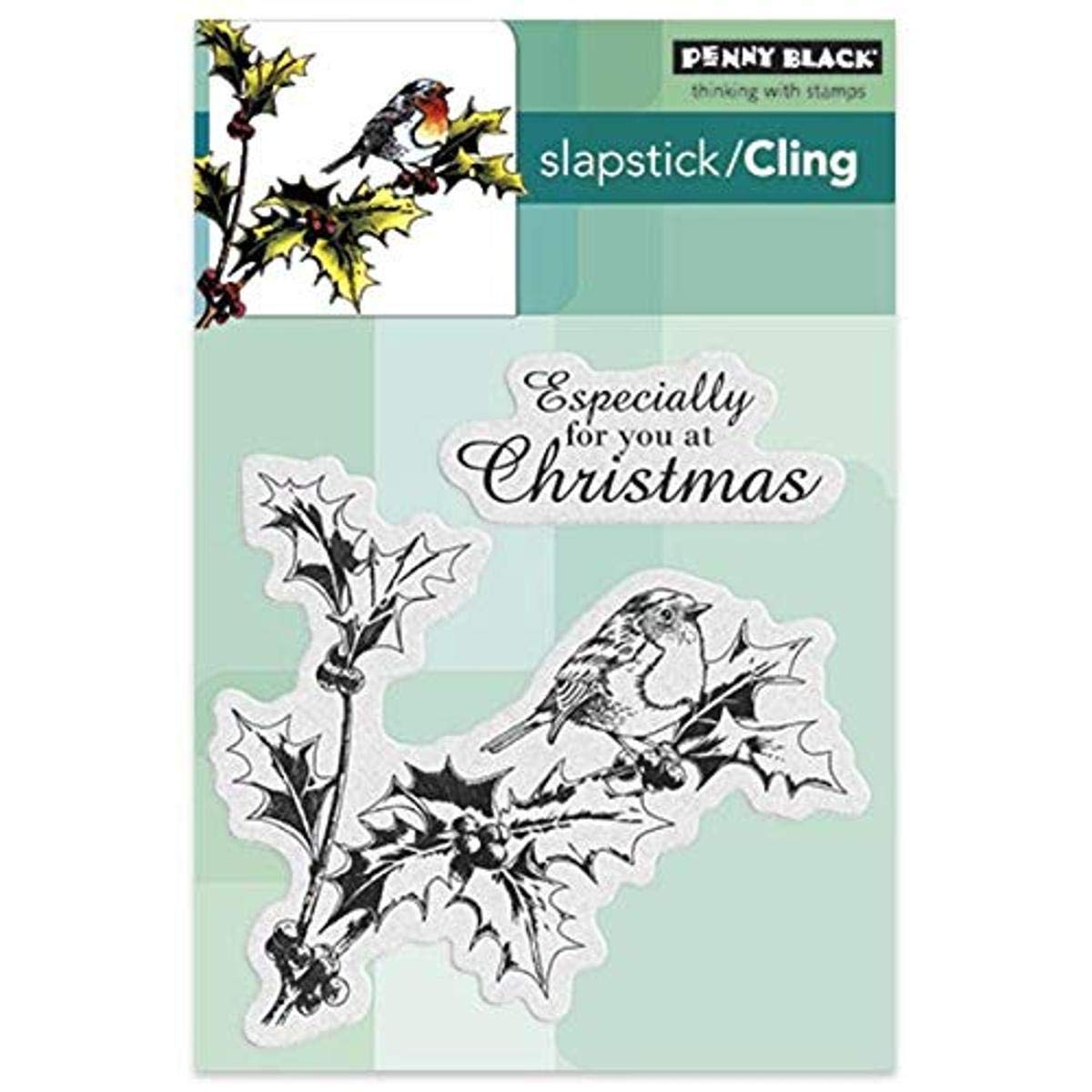 Penny Black Multicolour Cling Stamp 5 X 7-Inch Holly Tweet, Acrylic, 0.63X11.43x18.41 Cm