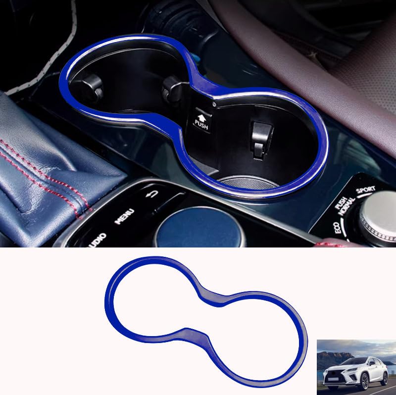Accesorio para Lexus RX350 RX450H 2016-2022 Portavasos Consola Central Azul ABS miniatura 2