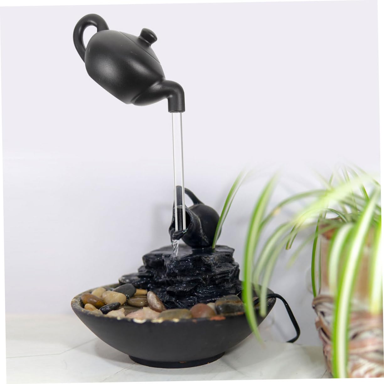 ABOOFAN 4 Juegos Tetera Colgante Jarra De Té Tetera De Agua De La Fuente a Fuente De Mesa Piezas De De Agua Corriente Partes De La Tubo De Sobremesa El Plastico