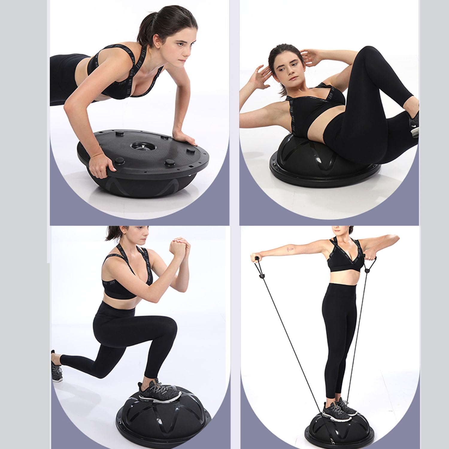 Mezza palla per esercizi da 680,4 kg, palla da allenamento, palla per esercizi di equilibrio, palla terapeutica, allenamento medicinale per tutto il corpo, yoga e pilates, per allenamenti in