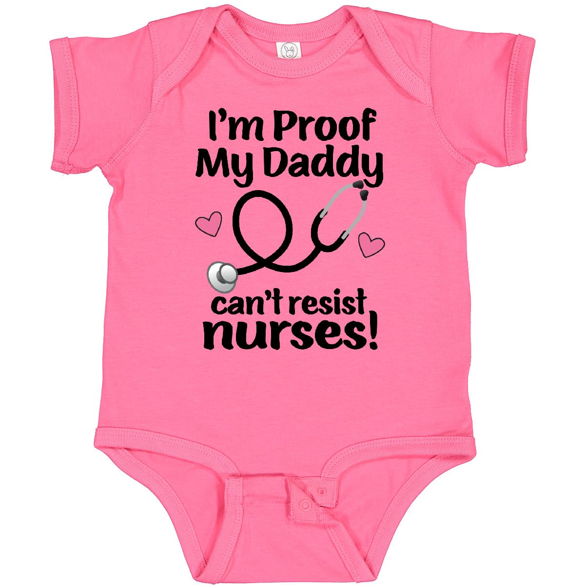 inktastic Nurse Mommy Daddy Can't Resist Nurses Baby Bodysuit